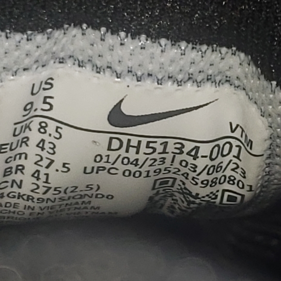 Nike Air Max 2021 Anthracite/White Running Shoes DH5134-001 Sz 9.5 - Picture 9 of 9